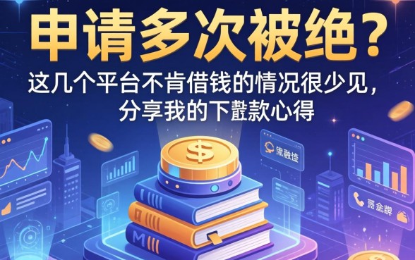 申请多次被拒？这几个平台不肯借钱的情况很少见，分享我的下款心得