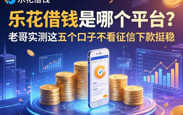 乐花借钱是哪个平台？老哥实测这五个口子不看征信下款挺稳