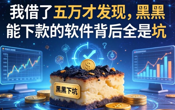 我借了五万才发现，黑户能下款的软件背后全是坑