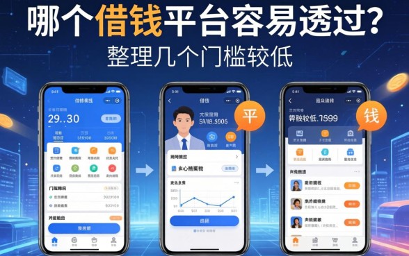 哪个借钱平台容易通过？整理了几个门槛较低的渠道