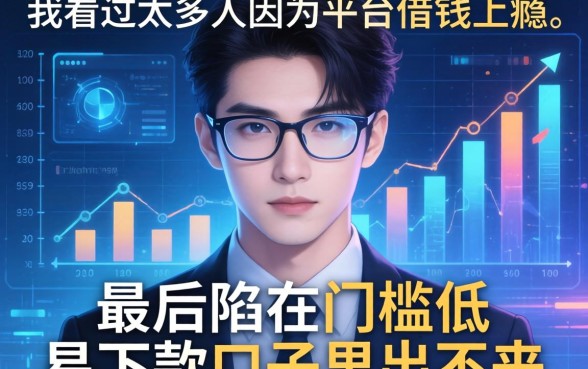 我看过太多人因为平台借钱上瘾，最后陷在门槛低易下款口子里出不来