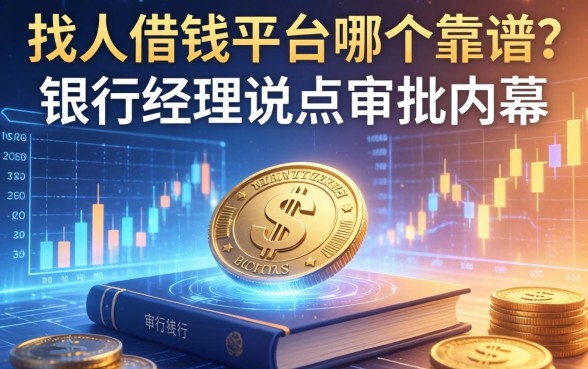 找人借钱平台哪个靠谱？银行经理说点审批内幕