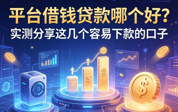 平台借钱贷款哪个好？实测分享这几个容易下款的口子