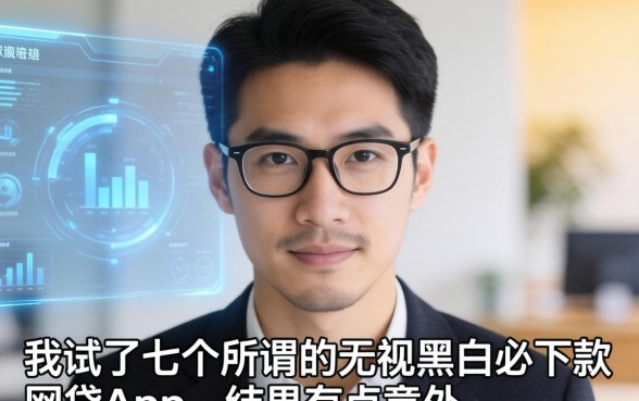 我试了七个所谓的无视黑白必下款网贷app，结果有点意外