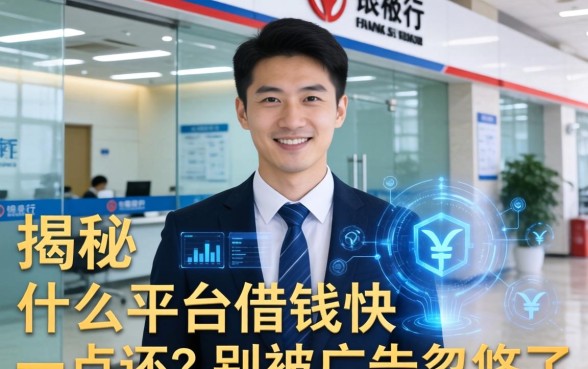 银行内部人揭秘：什么平台借钱快一点还？别被广告忽悠了