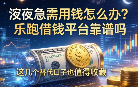 深夜急需用钱怎么办？乐跑借钱平台靠谱吗？这几个替代口子也值得收藏