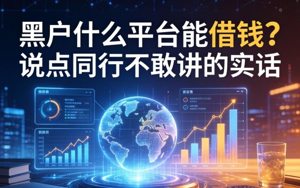 黑户什么平台能借钱？说点同行不敢讲的实话