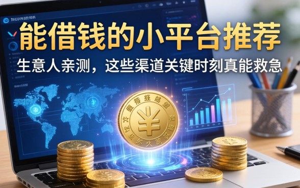 能借钱的小平台推荐：生意人亲测，这些渠道关键时刻真能救急
