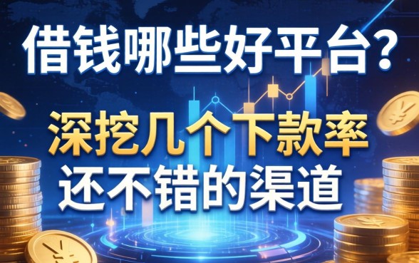 借钱哪些好平台？深挖几个下款率还不错的渠道