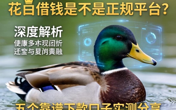 花鸭借钱是不是正规平台？深度解析与五个靠谱下款口子实测分享