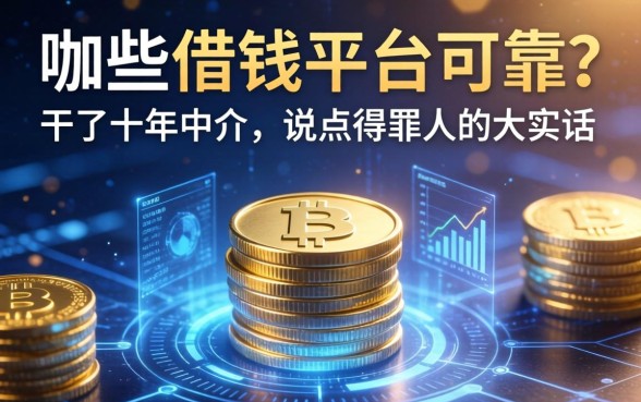 哪些借钱平台可靠？干了十年中介，说点得罪人的大实话