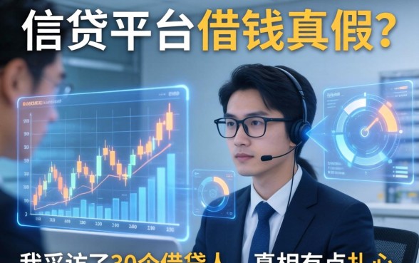 信贷平台借钱真假？我采访了30个借款人，真相有点扎心