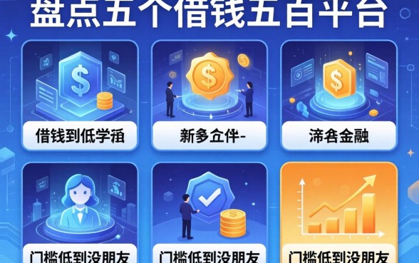 盘点五个借钱五百的平台，门槛低到没朋友