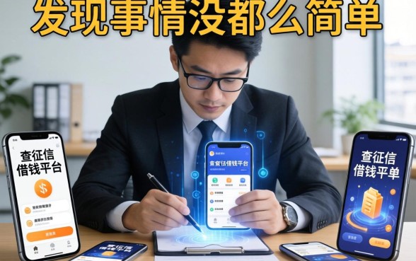 我翻遍了手机里那些不查征信的借钱平台，发现事情没那么简单