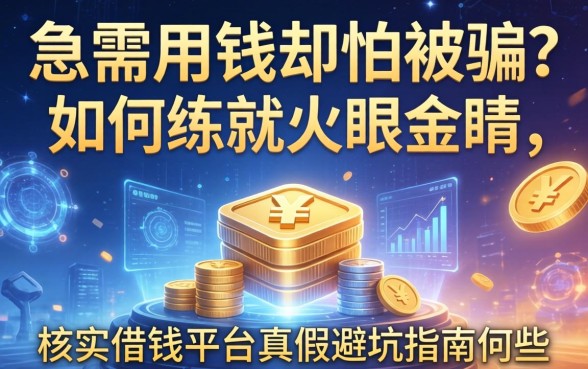 急需用钱却怕被骗？如何练就火眼金睛，核实借钱平台真假避坑指南有哪些？