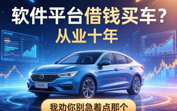 软件平台借钱买车？从业十年，我劝你别急着点那个按钮