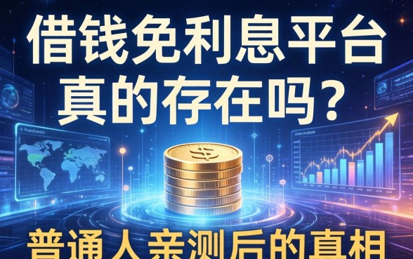 借钱免利息平台真的存在吗？普通人亲测后的真相