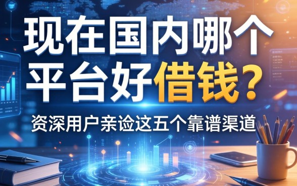 现在国内哪个平台好借钱？资深用户亲测这五个靠谱渠道