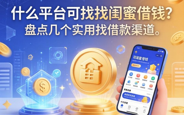 什么平台可以找闺蜜借钱？盘点几个实用的借款渠道