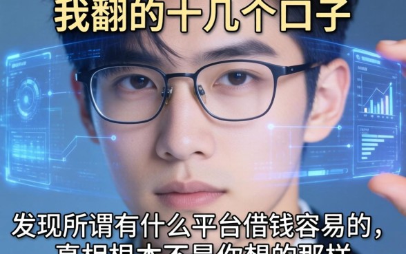 我翻了十几个口子，发现所谓有什么平台借钱容易的，真相根本不是你想的那样