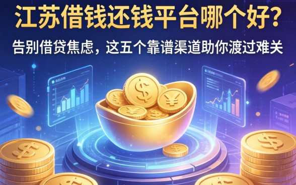 江苏借钱还钱平台哪个好？告别借贷焦虑，这五个靠谱渠道助你渡过难关