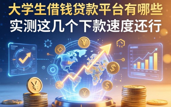 大学生借钱贷款平台有哪些？实测这几个下款速度还行