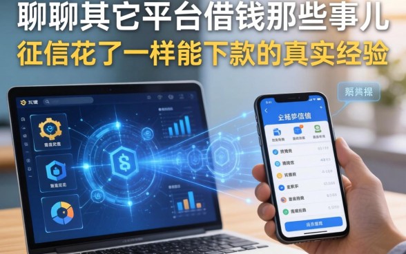 聊聊其它平台借钱那些事儿：征信花了一样能下款的真实经验