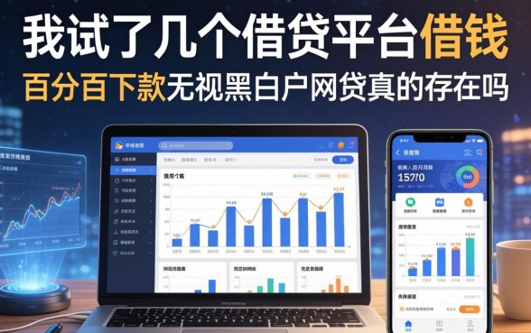 我试了几个借贷平台借钱，百分百下款无视黑白户网贷真的存在吗