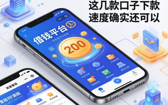 手机借钱平台200：这几款口子下款速度确实还可以