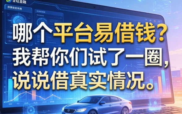 哪个平台易借钱？我帮你们试了一圈，说说真实情况