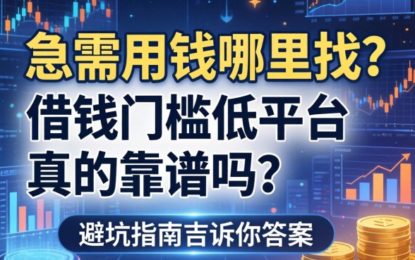 急需用钱哪里找？借钱门槛低平台真的靠谱吗？这篇避坑指南告诉你答案