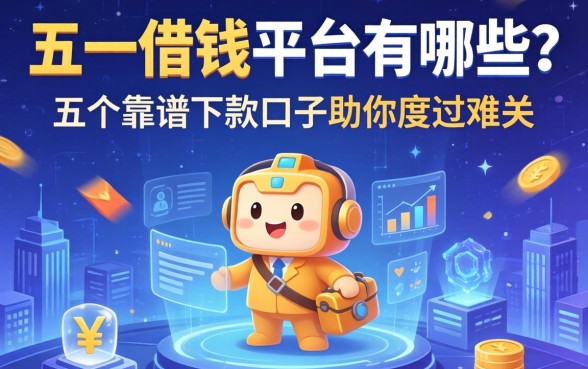 五一借钱平台有哪些？分享五个靠谱下款口子助你度过难关