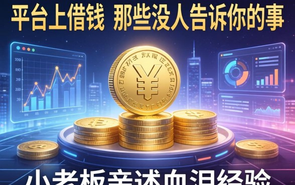 平台上借钱_那些没人告诉你的事，小老板亲述血泪经验