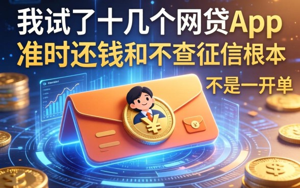 我试了十几个网贷app，发现准时还钱和不查征信根本不是一回事