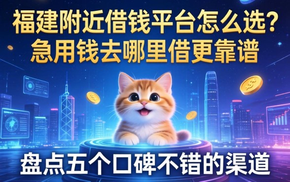 福建附近借钱平台怎么选？急用钱去哪里借更靠谱？盘点五个口碑不错的渠道