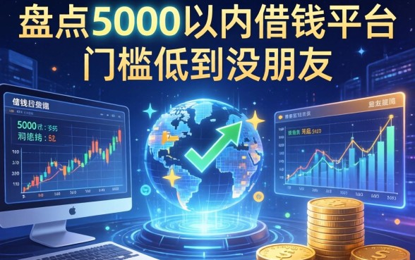 盘点五个5000以内借钱平台，门槛低到没朋友