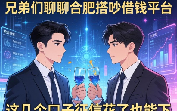 兄弟们聊聊合肥搭讪借钱平台，这几个口子征信花了也能下