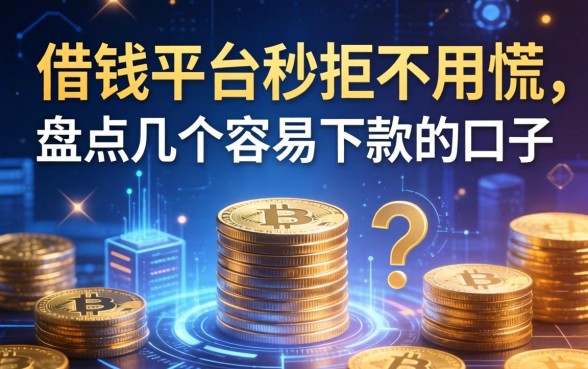 借钱平台秒拒不用慌，盘点几个容易下款的口子