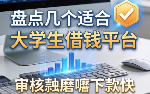 盘点几个适合大学生借钱的平台，审核不磨叽下款快