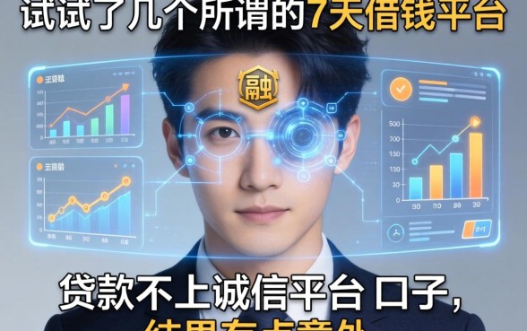 我试了几个所谓的7天借钱平台和贷款不上诚信平台的口子，结果有点意外