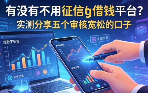 有没有不用征信的借钱平台？实测分享五个审核宽松的口子