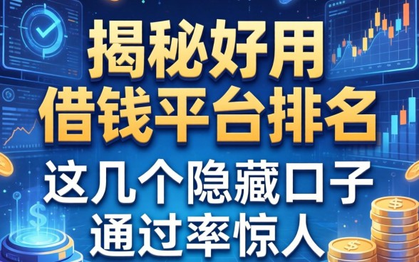 揭秘好用的借钱平台排名：这几个隐藏口子通过率惊人