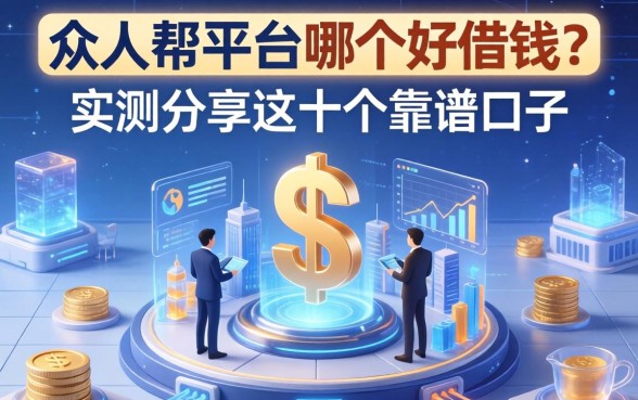众人帮平台哪个好借钱？实测分享这十个靠谱口子