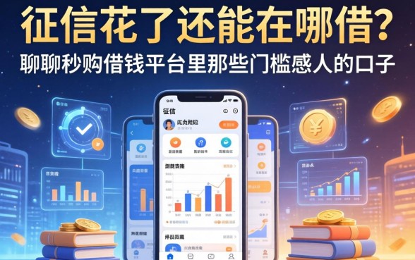 征信花了还能在哪借？聊聊秒购借钱平台里那些门槛感人的口子