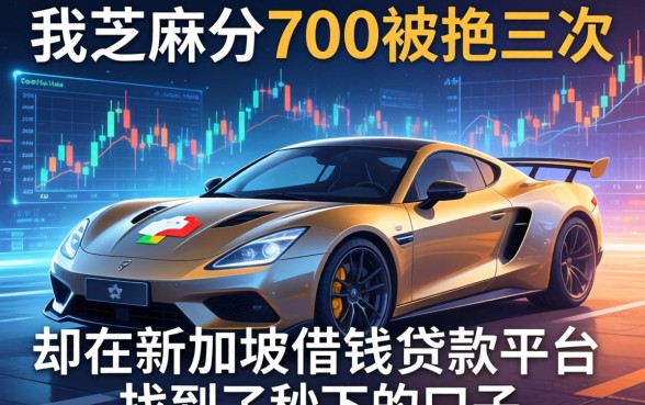 我芝麻分700被拒三次，却在新加坡借钱贷款平台找到了秒下的口子