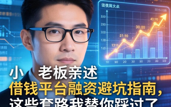 小老板亲述：借钱平台融资避坑指南，这些套路我替你踩过了