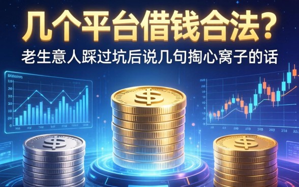 几个平台借钱合法？老生意人踩过坑后说几句掏心窝子的话