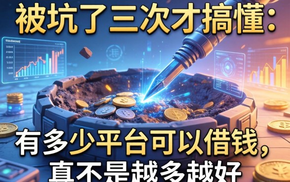 被坑了三次才搞懂：有多少平台可以借钱，真不是越多越好