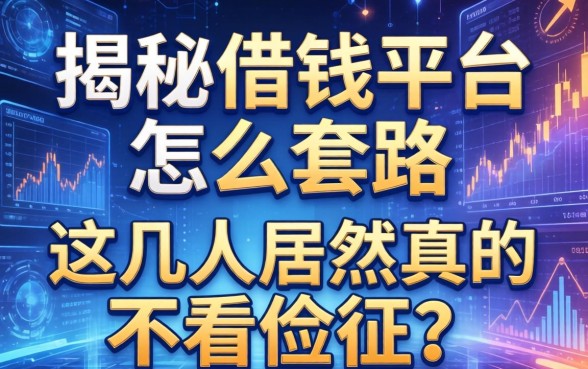 揭秘借钱平台怎么套路，这几家居然真的不看征信？