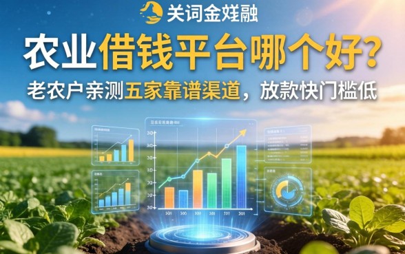 农业借钱平台哪个好？老农户亲测五家靠谱渠道，放款快门槛低